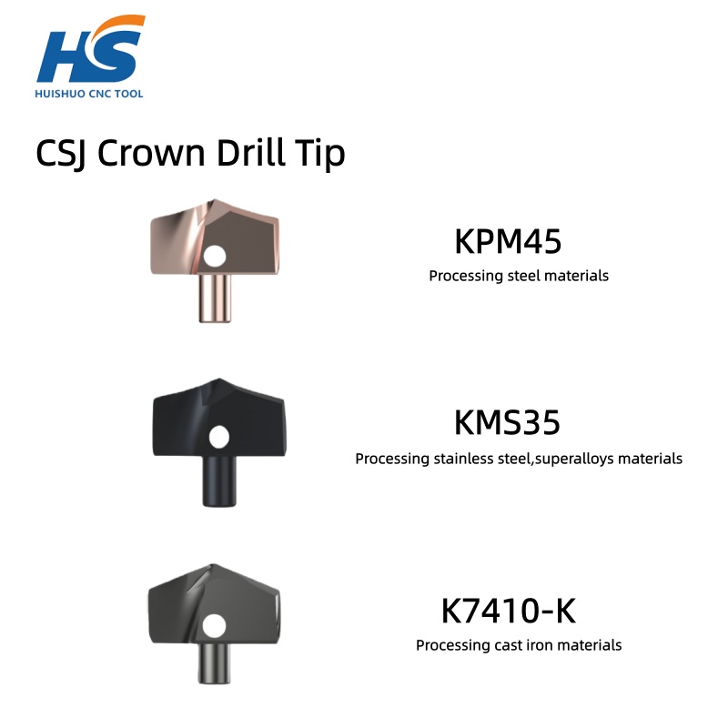 CSJ Crown Drill Tip
